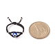 Lampwork Evil Eye Braided Bead Finger Ring(RJEW-TA00045)-4