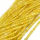 Natural Yellow Agate Beads Strands(G-O180-05C)-1