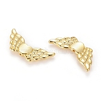 Tibetan Style Alloy Beads, Lead Free & Cadmium Free, Wing and Heart, For Valentine's Day, Golden, 41.5x18x4mm, Hole: 2mm(TIBEB-LF10712YKG-G-LF)