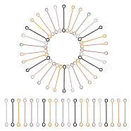 50Pcs 5 Colors 316 Surgical Stainless Steel Eye Pins, Double Sided Eye Pins, Mixed Color, 24 Gauge, 30x3.5x0.5mm, Hole: 2.5x1.9mm, 10pcs/color(STAS-UN0050-56)