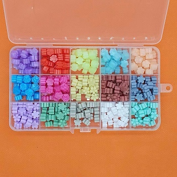 15 Grids Sealing Wax Particles, for Retro Seal Stamp, Mixed Color, Mixed Shapes, 5mm, 300pcs/box