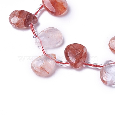 Natural Hematoid Quartz Beads Strands(G-P422-06)-2