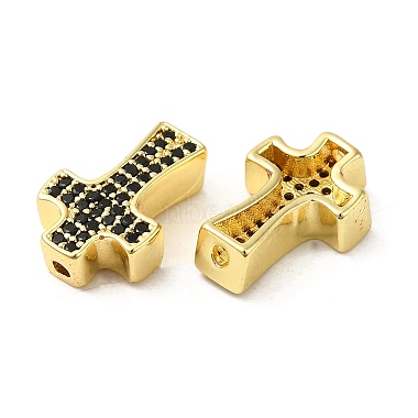 Rack Plating Brass Micro Pave Cubic Zirconia Beads(KK-K377-15G)-2