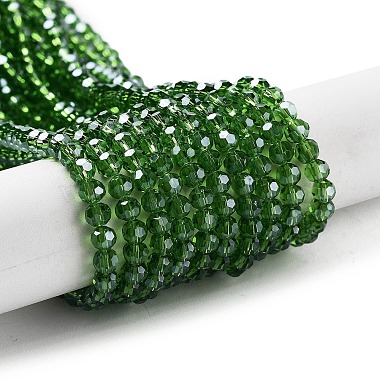 Green Round Glass Beads