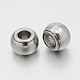 Rondelle 201 Stainless Steel Large Hole Beads(STAS-N062-53)-1