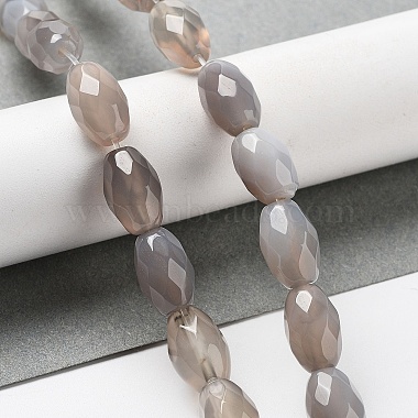 Natural Grey Agate Beads Strands(G-P520-C11-01)-2