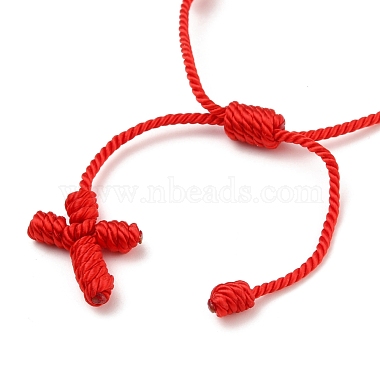Bracelets de cheville tressés en fil de nylon réglable(AJEW-AN00313)-3