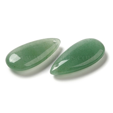 pendientes verdes naturales aventurina(G-D092-01A)-2