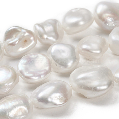 Natural Baroque Pearl Keshi Pearl Beads Strands(PEAR-K004-31)-5
