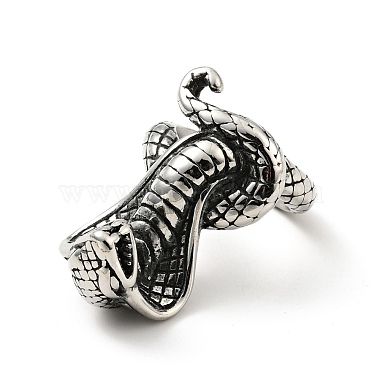 316 anillo de dedo de serpiente de acero inoxidable(RJEW-C030-05D-AS)-3