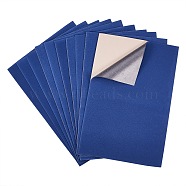 Jewelry Flocking Cloth, Self-adhesive Fabric, Marine Blue, 40x28.9~29cm(TOOL-WH0143-78O)
