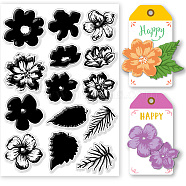 PVC Stamps, for DIY Scrapbooking, Photo Album Decorative, Cards Making, Stamp Sheets, Film Frame, Flower, 21x14.8x0.3cm(DIY-WH0371-0094)