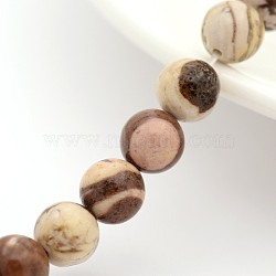 Natural Australian Agate Round Bead Strands, 6mm, Hole: 1mm, about 31pcs/strand, 7.5 inch(X-G-M272-02-6mm)