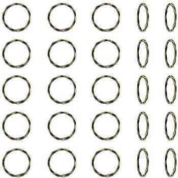 Tibetan Style Linking Rings, Circle Frames, Lead Free and Nickel Free, Antique Bronze, 22x1.5mm, 50pcs/box