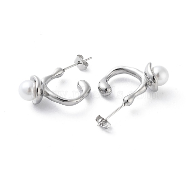 304 Stainless Steel Stud Earrings(EJEW-D095-11P)-2