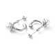 304 Stainless Steel Stud Earrings(EJEW-D095-11P)-2