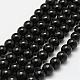 Natural Black Onyx Beads Strands(G-N0309-23-8mm)-1