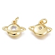 Brass Micro Pave Clear Cubic Zirconia Charms(KK-M206-48G)-2