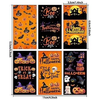 Leaf Paper Self Adhesive Mini Candy Bar Wrappers, Baby Shower Candy Lable Stickers for Baby Boys Girls Shower Decor, Pumpkin, 116x140mm