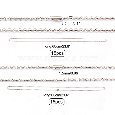 Unicraftale 304 Stainless Steel Necklace Making(STAS-UN0011-25P)-2