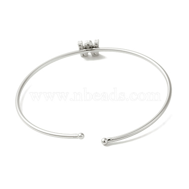 Bracelets en laiton plaqué en rack(BJEW-A018-01P-W)-3