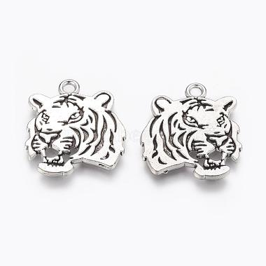 Tibetan Style Alloy Tiger Pendants(TIBEP-Q043-298-RS)-2