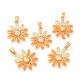 Real 18K Gold Plated Brass Micro Pave Cubic Zirconia Pendants(ZIRC-L100-087G-08)-1