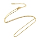 Brass Cable Chain Necklaces Making(MAK-L025-05G)-1