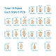 114 Pcs 19 Styles Alloy Pendants(FIND-TA0001-31LG)-3