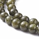 Natural Green Jade Dyed Round Beads Strands(JBS053-12MM-41)-3