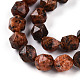 Dyed Natural Sesame Jasper Beads Strands(G-T139-8mm-47L)-3