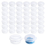 5G Reusable PP Plastic Empty Button Box, Mini Cream Box, Nakeup Box, Clear, 3.65x3.2x1.6cm(MRMJ-WH0104-02B)