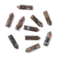 Natural African Opal Pointed Pendants, Faceted, Bullet, 30~33x8~9mm, Hole: 1.4~1.6mm(G-D460-01L)