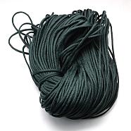 7 Inner Cores Polyester & Spandex Cord Ropes, Solid Color, for Rope Bracelets Making, Dark Slate Gray, 4~5mm, about 109.36 yards(100m)/bundle, 420~500g/bundle(RCP-R006-171)
