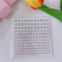 Acrylic Laser Diamond Self-Adhesive Stickers, Clear, 100x100mm(PW-WG36008-04)