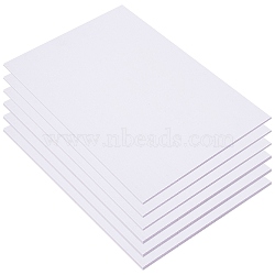 6 Sheets 2 Style Foamed PVC Mould Plates, Rectangle, Sand Table Model Material Supplies, White, 300x200x1~3mm, 3 Sheets/style(DIY-BC0006-68)