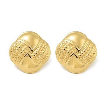 Ion Plating(IP) 304 Stainless Steel Earrings, Golden, 23.5mm