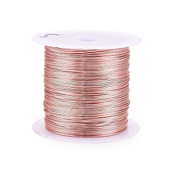 Copper Craft Wire Copper Beading Wire, Long-Lasting Plated, Rose Gold, 28 Gauge, 0.3mm, about 236.22 Feet(72m)/roll