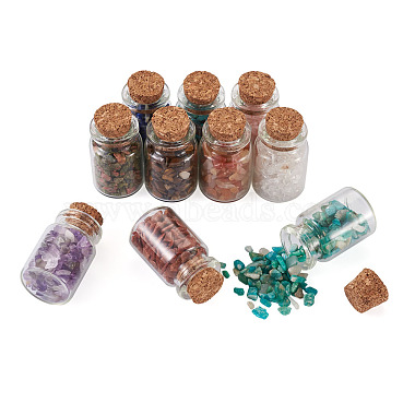 Glass Wishing Bottle Decorations(STAS-CW0001-01)-4