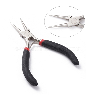 5 inch Carbon Steel Rustless Round Nose Pliers for Jewelry Making Supplies(P035Y-1)-1