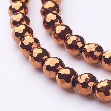 Non-Magnetic Synthetic Hematite Beads Strands(X-G-G092-6mm)-2