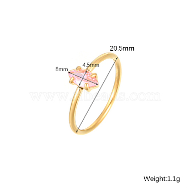 Horse Eye Cubic Zirconia Finger Ring(JL0254-6)-2