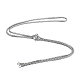 304 Stainless Steel Box Chain Slider Necklace Making(MAK-H100-01P)-1