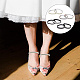 4 Sets 4 Style Glittered Braided Rhinestone Anti-Loose Shoelace for High-heeled Shoes(AJEW-GO0001-06)-5
