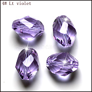 Imitation Austrian Crystal Beads, Grade AAA, Faceted, Bicone, Lilac, 10x13mm, Hole: 0.9~1mm(SWAR-F077-13x10mm-04)
