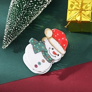 Christmas Theme Plastic Claw Hair Clips, Hair Accessories for Women & Girls, Snowman, 70mm(PW-WGCD0CA-01)