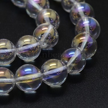 Chapelets de perles de cristal de quartz naturel électrolytique(G-K285-09-6mm-02)-3