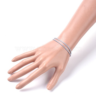 Bracelets cordon coréen unisexe en polyester ciré(BJEW-JB04597-04)-4