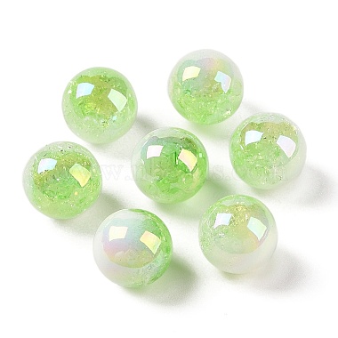 Light Green Round Acrylic Beads