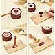 Brass Wax Seal Stamps with Rosewood Handle(AJEW-WH0412-0169)-3